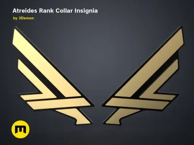 Atreides Rank Collar Insignia Free 3D print model