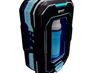 Futuristic SciFi Energy Container Module 3D model