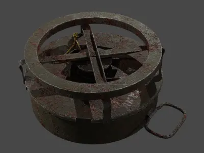 WW2 M1A1 Anti-Tank Mine 3D model