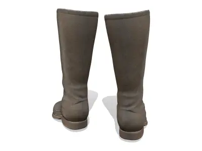 Historic Steampunk Aviation Boots Low-poly 3D model