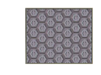 Game wall hexagon pattern low poly Free low-poly 3D model