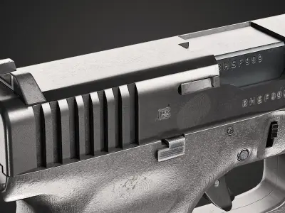 Glock 17 Gen 5 GameReady Low-poly 3D model