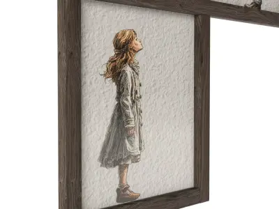 Illustrated wall art frame - Part 1 3D model