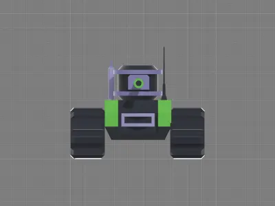 Low-poly Tank 3D Model Low-poly 3D model