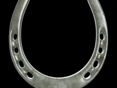 Horseshoe Collection stone cuff Low-poly 3D model