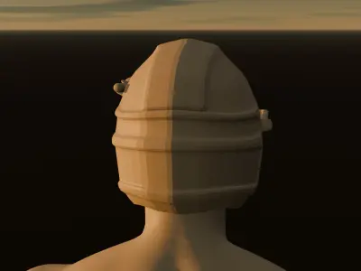 Sci-Fi Tactical Helmet Free 3D model