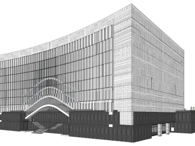 Sketchup Office building Q3 3D model