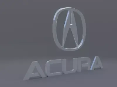 acura logo 3D model