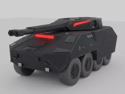 Imperator Bavarium from Just Cause 3 Low-poly 3D model