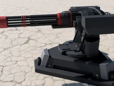 centry gun 03 - free Free 3D model