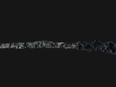 3D Scythe DarkRock model Low-poly 3D model