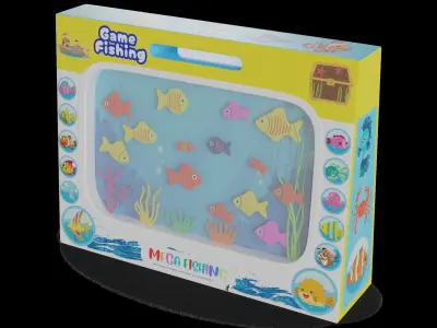 Table games Magnetic Fishing Game 3D model buy