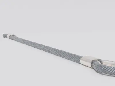 Steel Wire LowPoly Low-poly 3D model