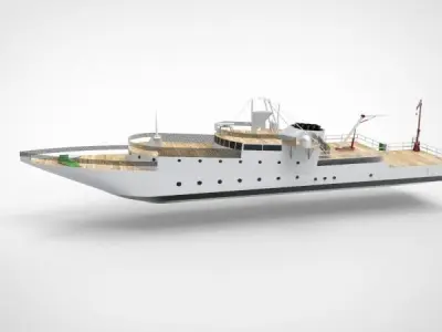 research ship type Y  3D model