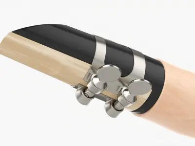 Chalumeau wind instrument 3D model