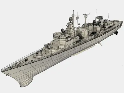 KORTENAER CLASS FRIGATE HS LIMNOS 3D model