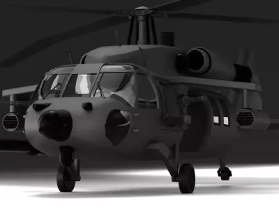 helicopter MH 60 L Free 3D model