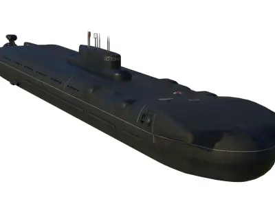 Project 717 amphibious Transport Submarine 3D model