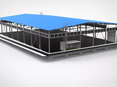 Industrial Metal Hangar 3D model by 3d-apxumekmop from CGTrader