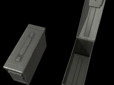 ROK Army AmmunitionBox Low-poly 3D model