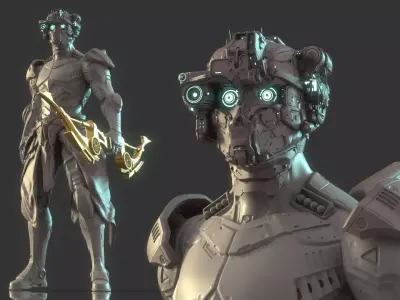 Mechanical Warrior 3D model purchase