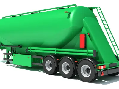 Silo Trailer 3D model