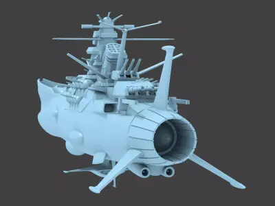  Space Battleship Yamato 3D print model