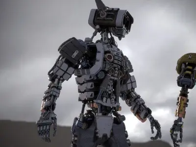 Robot Free low-poly 3D model get