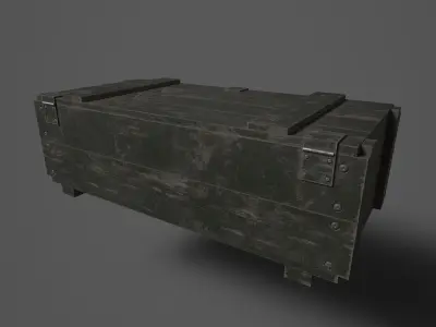 Military Boxes Low-poly 3D model purchase