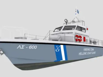 Hellenic Coast Guard - Boat 3D model