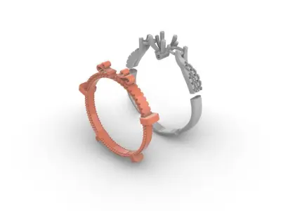 VINTAGE ENGAGEMENT RING Free 3D print model