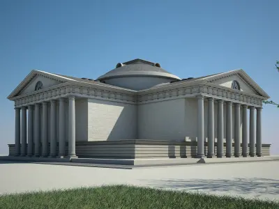 classical building 3D model by Brykmann