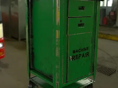 Mechanic Tool Box  Low-poly 3D model