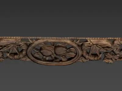 Wooden carving 3D model