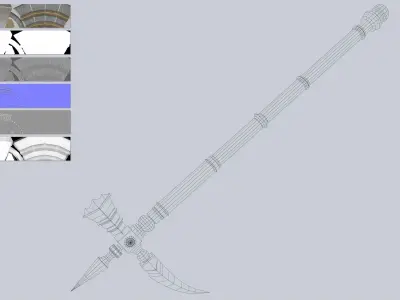 Crowbill Low-poly 3D model