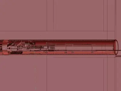 3D model of tunnel boring machine construction 3D model