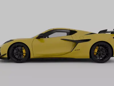 Chevrolet Corvette ZR1 C8 2025 High Detail Game Ready Cinematic Low-poly 3D model