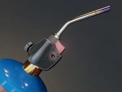 Propane Torch  Game Asset Low-poly 3D model