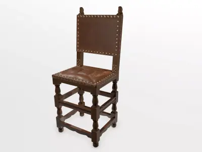 Chair 02 Low-poly 3D model