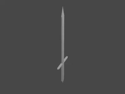 Low Poly Sword - Game Ready Free low-poly 3D model