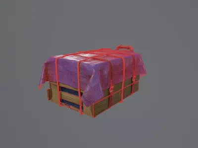 Apocalypse Supply Crate Low-poly 3D model