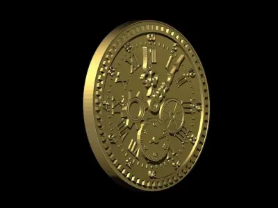 Clock pendant 3D print model