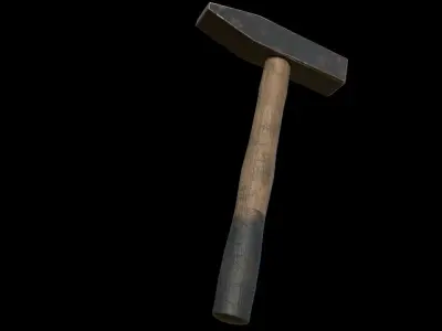 hammer Low-poly 3D model 10