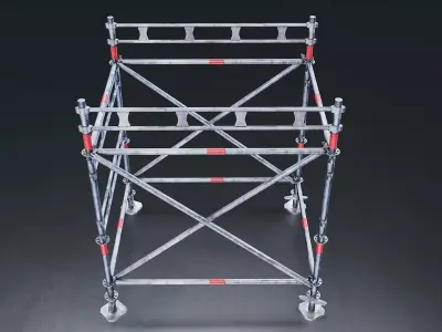 Construction Scaffolding Structure Low-poly 3D model