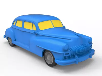 DeSoto Suburban 1947 Classic Car 3D print model
