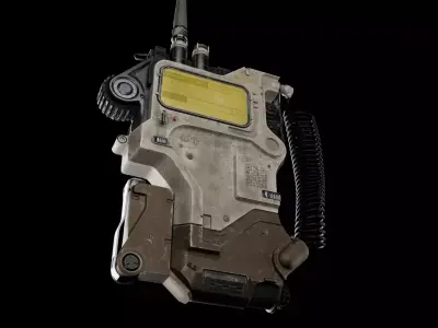 Tactical Military Radio Low-poly 3D model