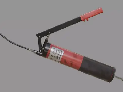 Grease Gun Low-poly 3D model purchase