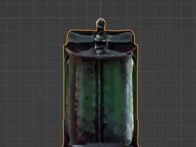 Old Gasoline Can - PBR Textures Low-poly 3D model