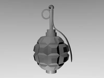 Military Grenade Keychain ready for printing 3D print model