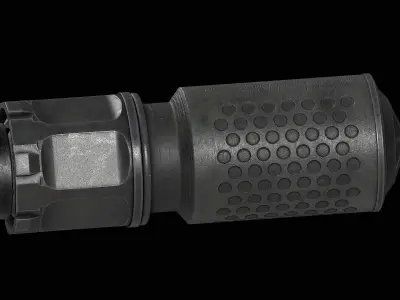 KAC Suppressor QDC MCQ-PRT Low-poly 3D model